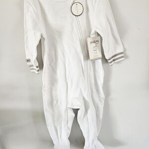 White Organic Cotton Baby One Piece
